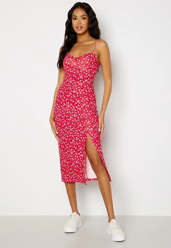 BUBBLEROOM Izabelle midi dress Red XL