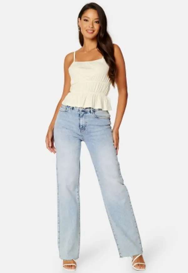 BUBBLEROOM Jabrielle smock top Offwhite L