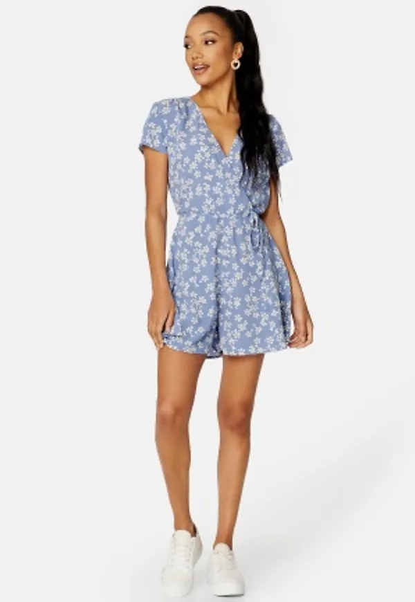 BUBBLEROOM Janelle playsuit Dusty blue / Patterned 42