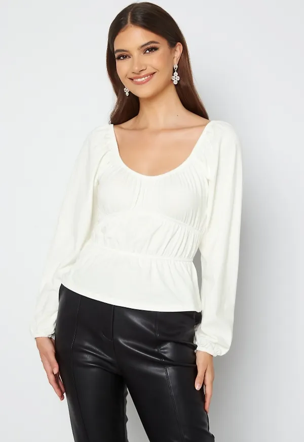 BUBBLEROOM Juni top Offwhite M