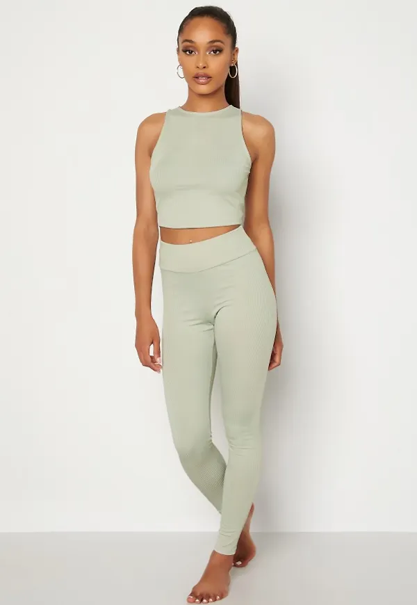 BUBBLEROOM Kaylin yoga set Dusty green S