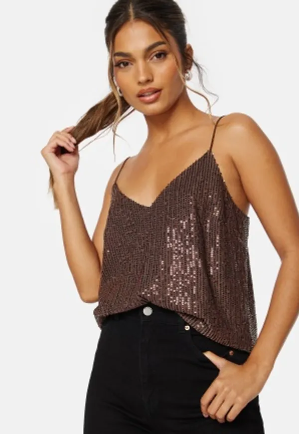 BUBBLEROOM Kira sparkling singlet Bronze 4XL