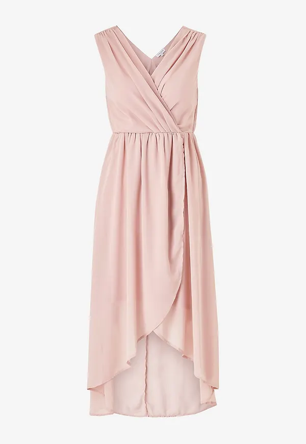 Bubbleroom - Klänning High-low Sleeveless Chiffon - Rosa