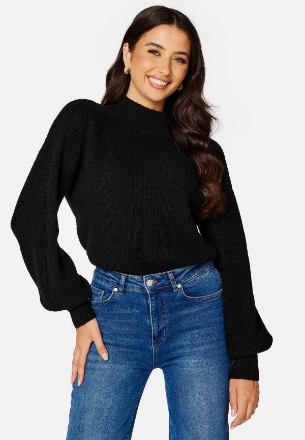 BUBBLEROOM Madina knitted sweater Black L