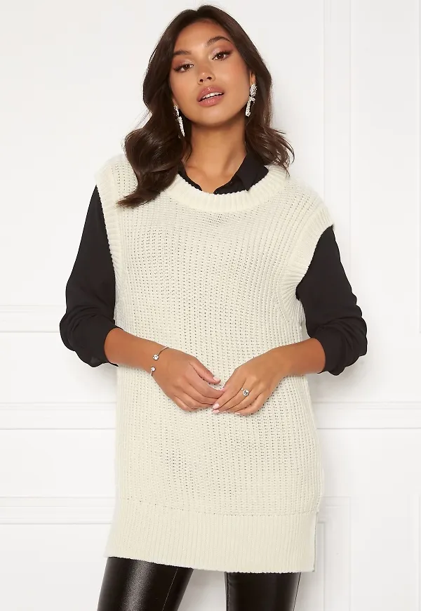 BUBBLEROOM Manja knitted vest Offwhite M