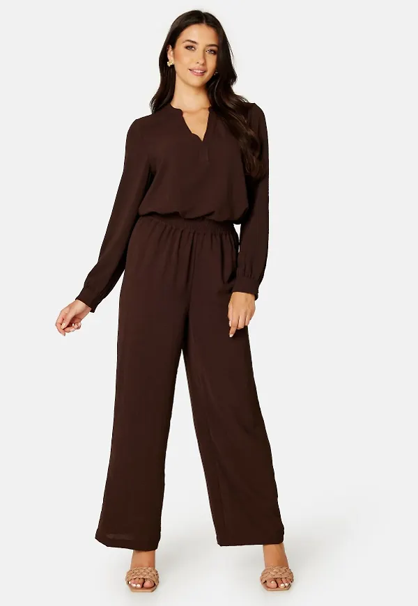 BUBBLEROOM Matilde Wide Trousers Brown L