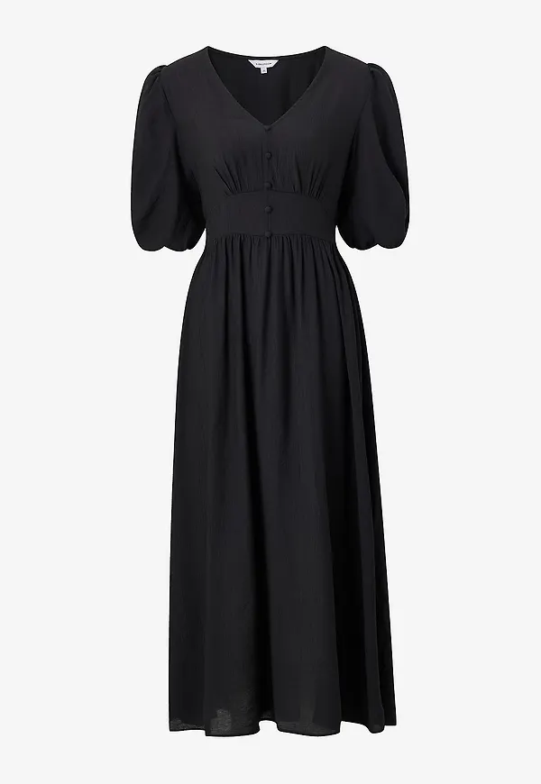 Bubbleroom - Maxiklänning Short Sleeve Dress - Svart