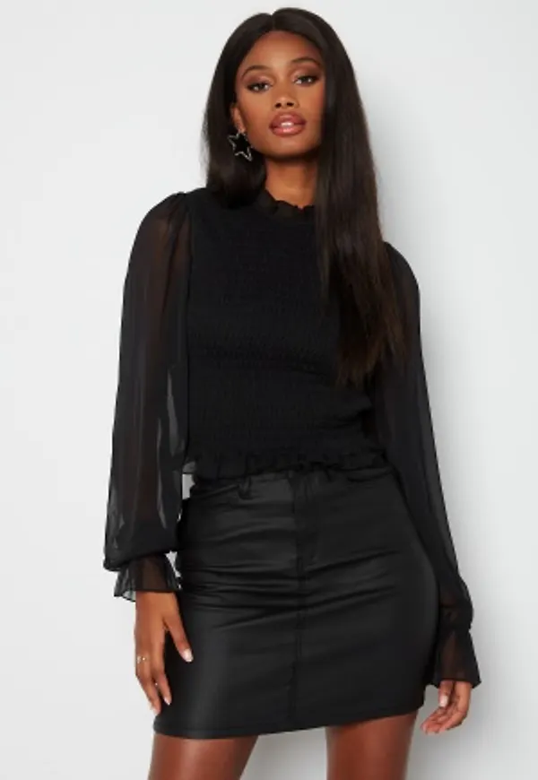 BUBBLEROOM Mejra smock top Black 44