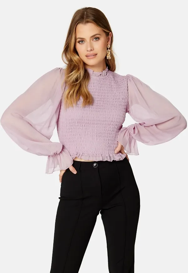 BUBBLEROOM Mejra smock top Lavender 40
