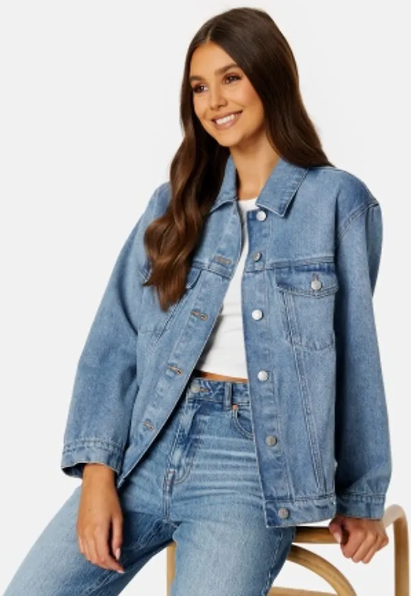 BUBBLEROOM Oversized Denim Jacket Light blue S