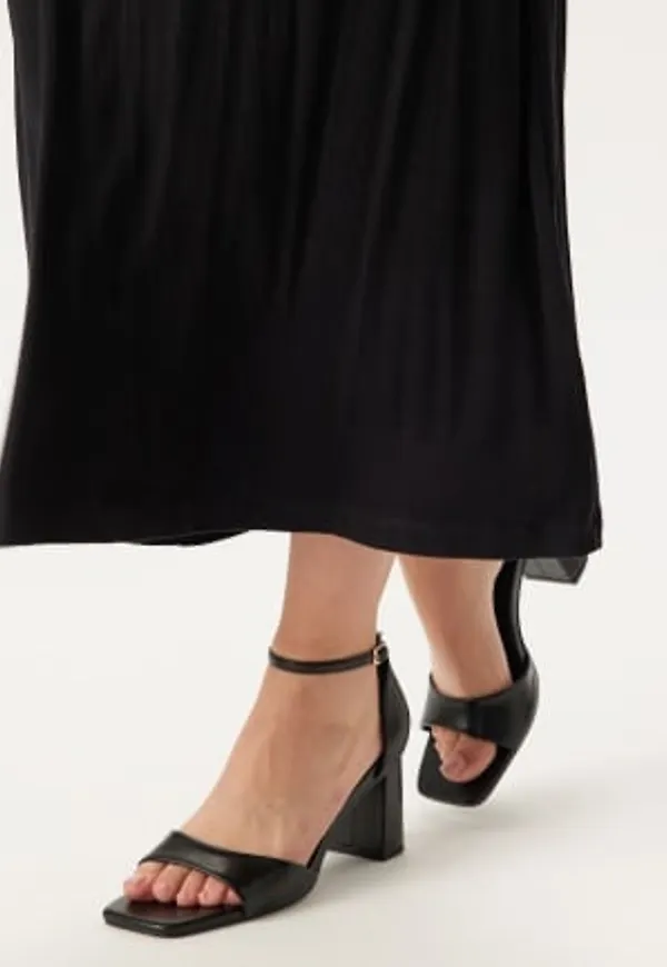 BUBBLEROOM Mid Heel Sandal Black 36