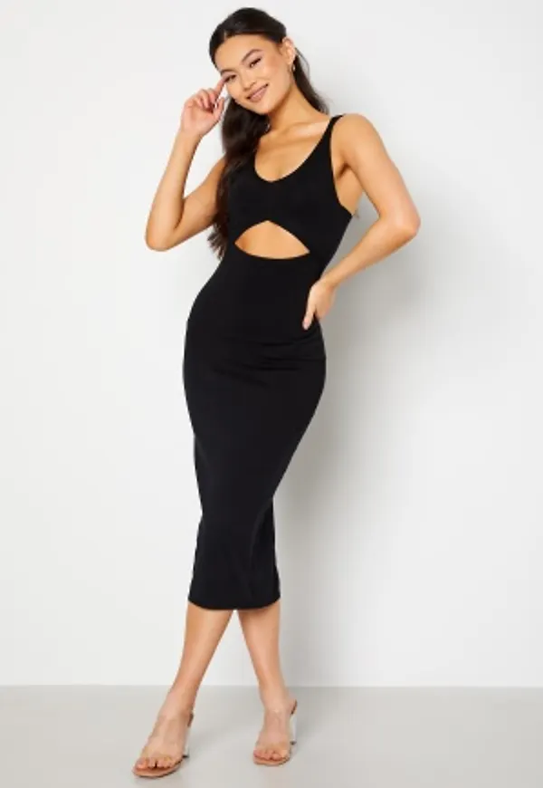 BUBBLEROOM Milena fine knitted dress Black L