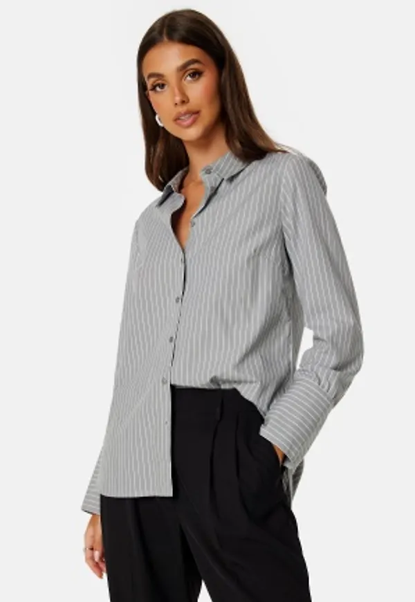 BUBBLEROOM Minou shirt Grey / White / Striped 36