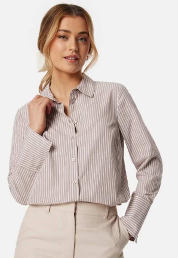 BUBBLEROOM Minou shirt Nougat / White 34