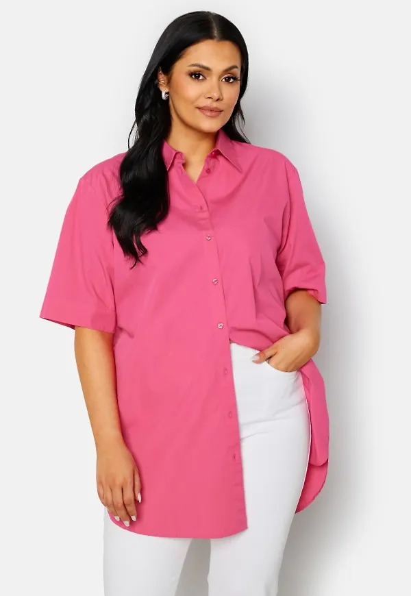 BUBBLEROOM Minou ss long shirt Pink 40