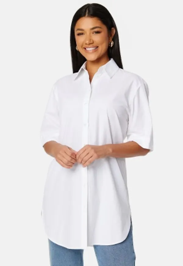 BUBBLEROOM Minou ss long shirt White 52