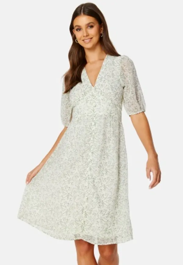 BUBBLEROOM Mirelle dress Green / Patterned 46