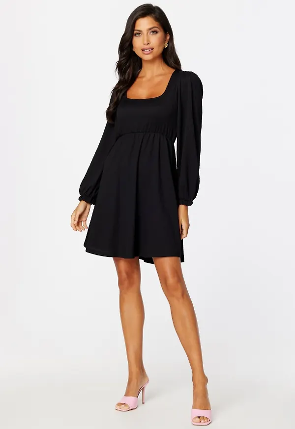 BUBBLEROOM Miriam balloon sleeve dress Black M