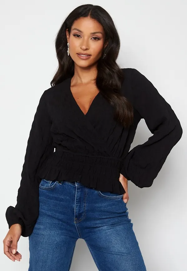BUBBLEROOM Mirja blouse Black 38