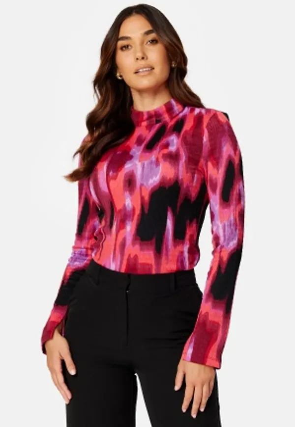 BUBBLEROOM Nabila structure top Pink / Patterned L