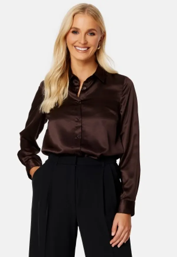 BUBBLEROOM Nicole shirt Brown 34