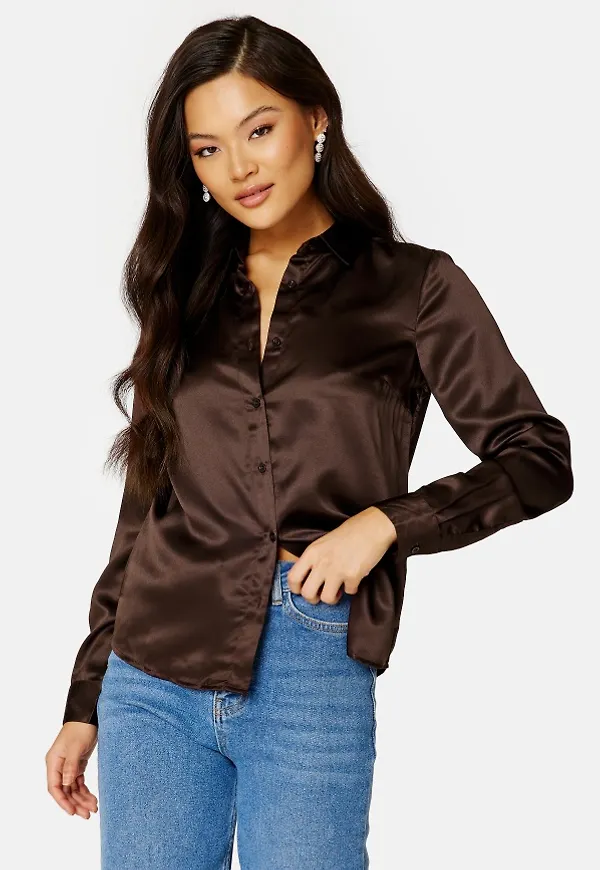 BUBBLEROOM Nicole shirt Brown 38