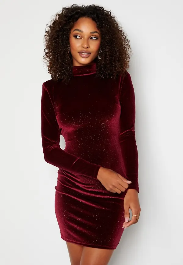 Nicoline Sparkling Dress Wine Red