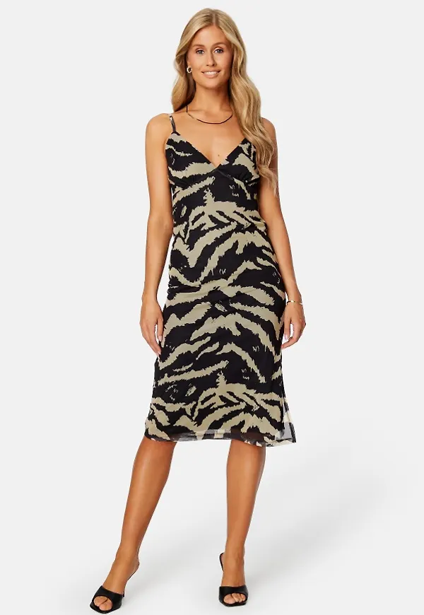 BUBBLEROOM Nila mesh slip dress Patterned M