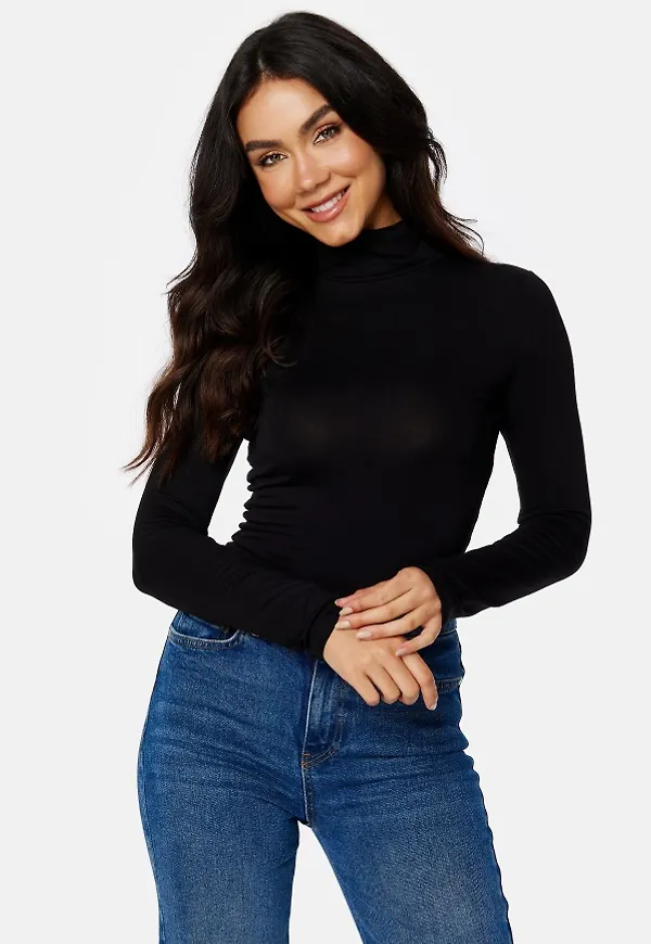 BUBBLEROOM Nilea turtleneck top Black XS