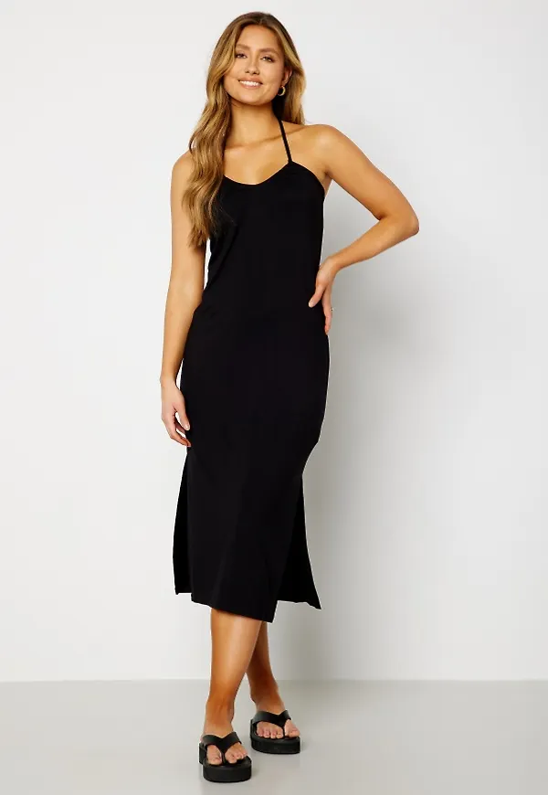 BUBBLEROOM Noor halterneck dress Black 2XL