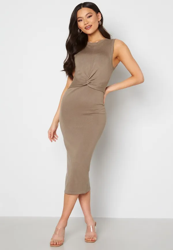 BUBBLEROOM Nova knitted dress Brown M