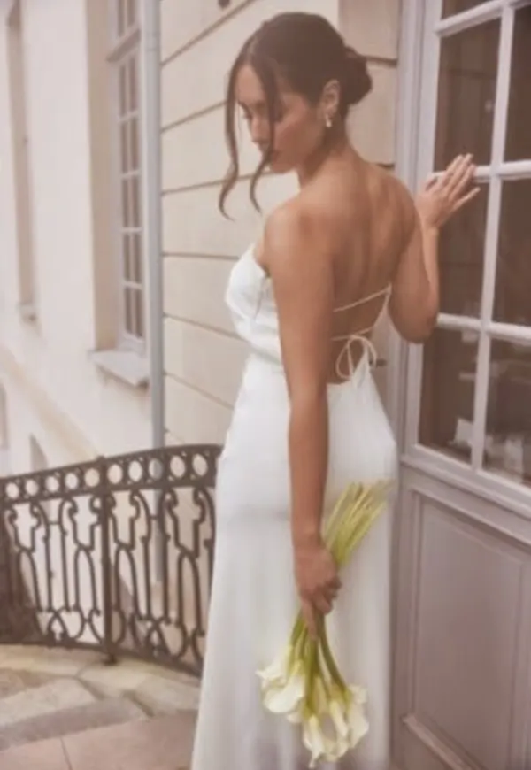 Bubbleroom Occasion Bandeau wedding Gown White 38