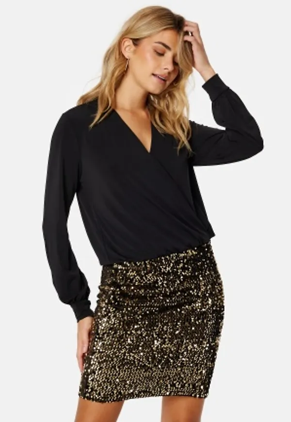 Bubbleroom Occasion Belle dress Gold / Black M