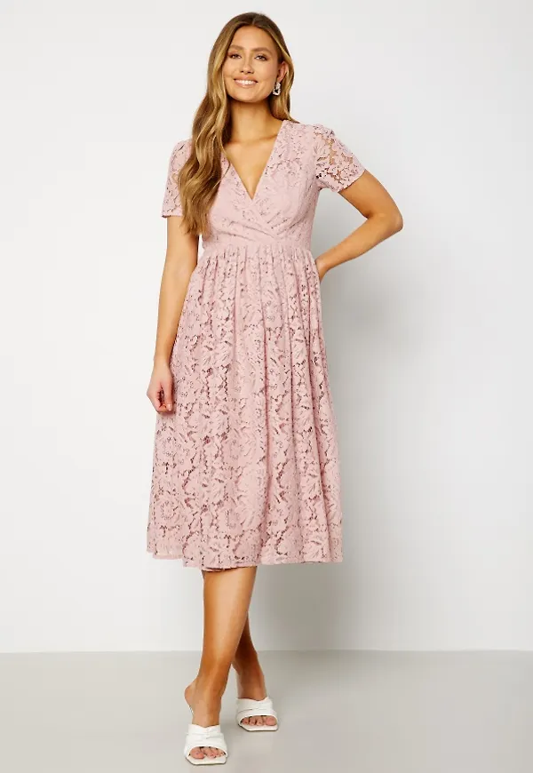 Bubbleroom Occasion Camala Midi Dress Dusty pink 42