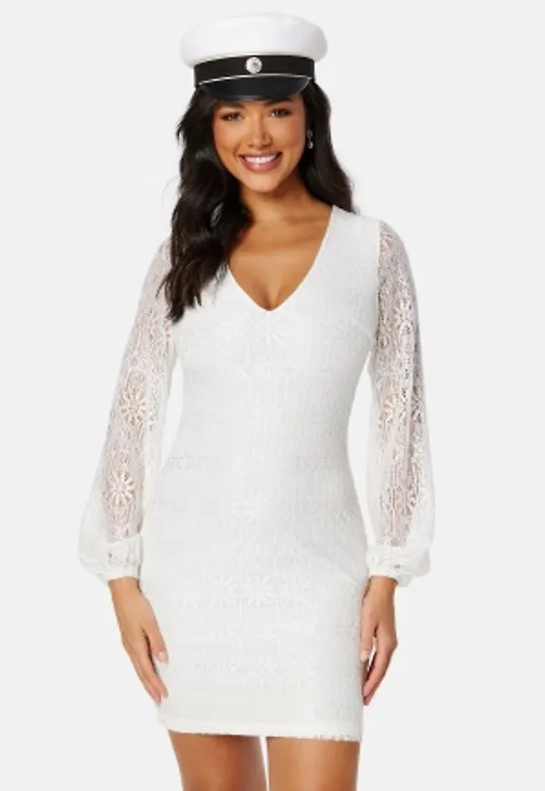 Bubbleroom Occasion Georgina lace dress White 36