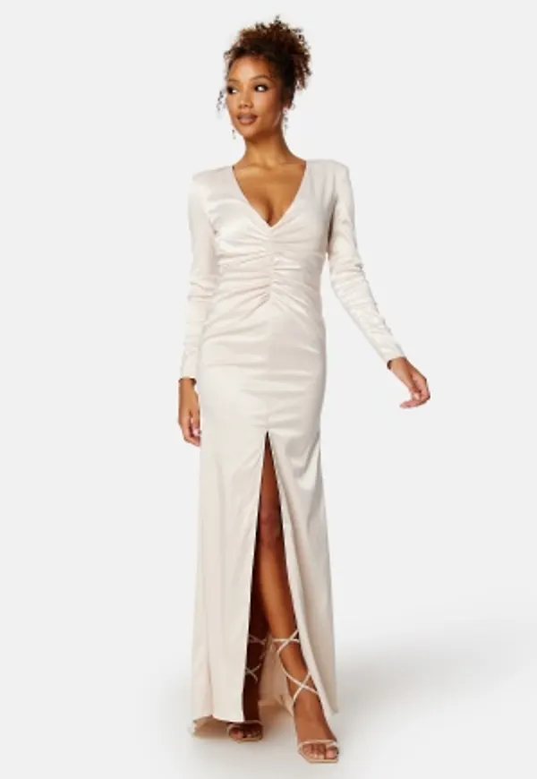 Bubbleroom Occasion Hyntecia Satin Gown Champagne 46