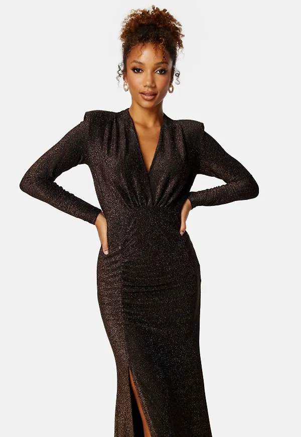 Bubbleroom Occasion Laura Sparkling Gown Gold 3XL