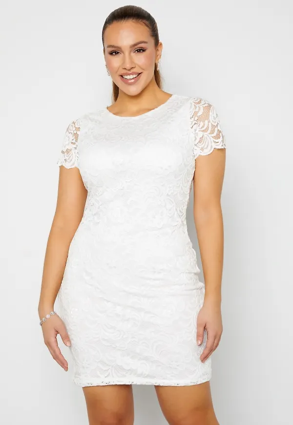 Bubbleroom Occasion Marjo lace dress White L