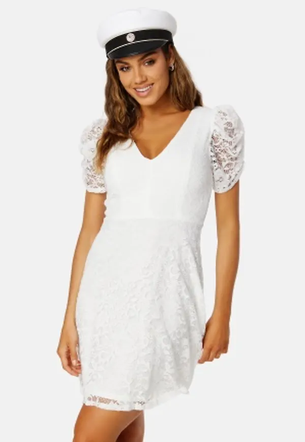 Bubbleroom Occasion Mirjam Lace Dress White 46