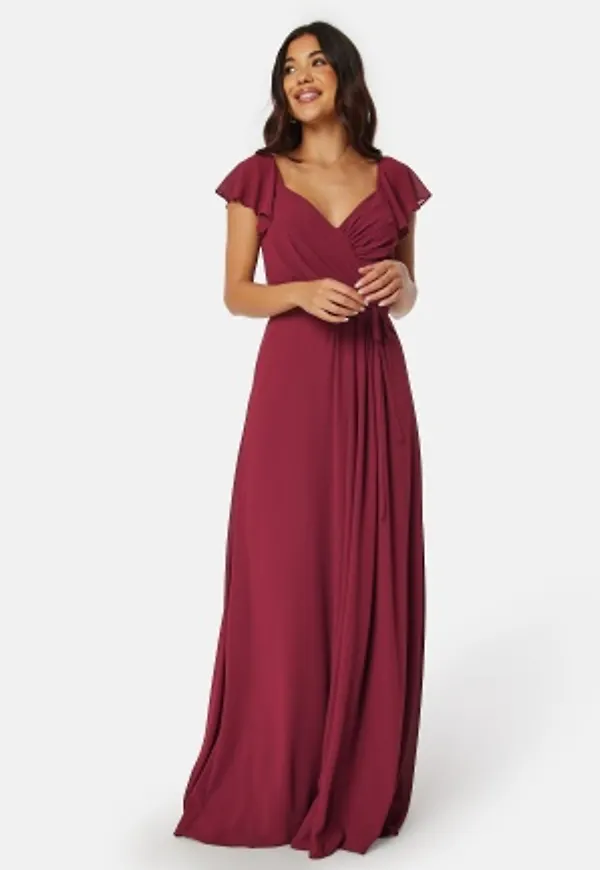 Bubbleroom Occasion Rosabelle Gown Wine-red 34
