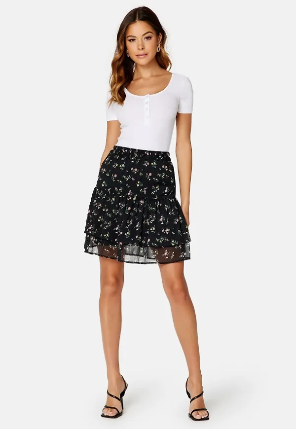 BUBBLEROOM Paola Skirt Black / Patterned M