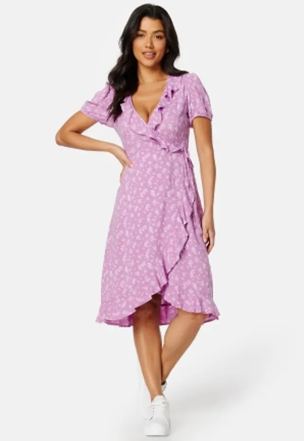 BUBBLEROOM Patrinia Midi dress Lavender / Patterned 46