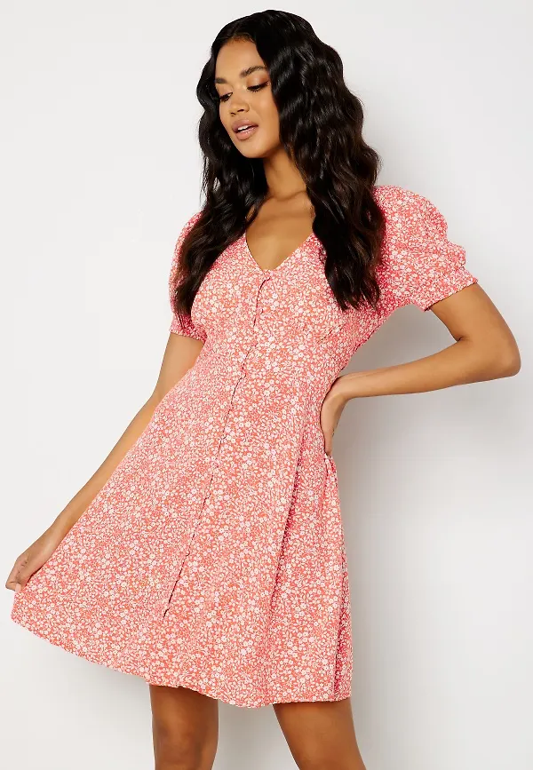 BUBBLEROOM Paulina dress Coral / Patterned 42