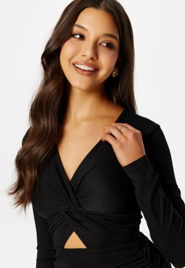BUBBLEROOM Porter cut out dress Black S