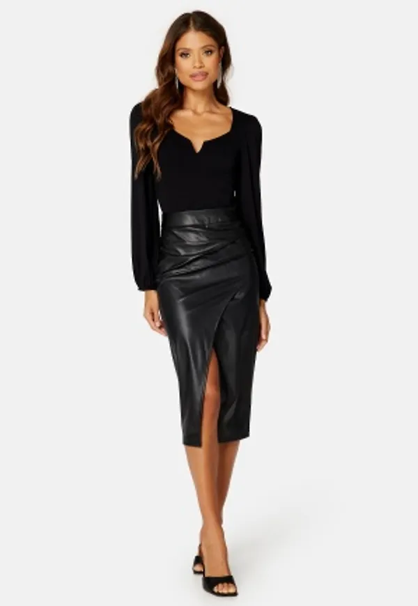 BUBBLEROOM Prim PU skirt Black XS