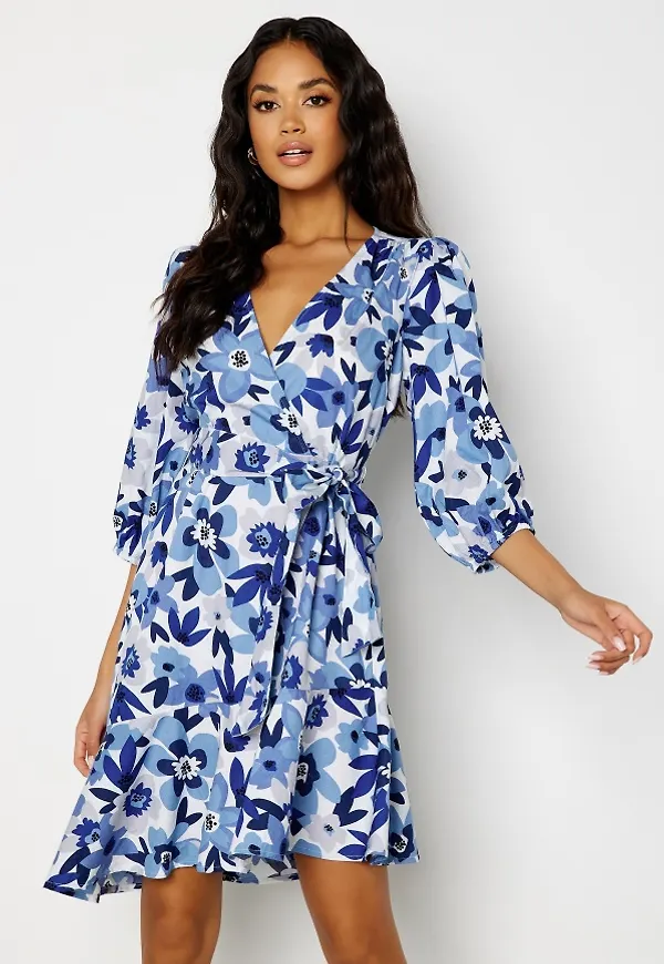 BUBBLEROOM Priscilla dress Blue / Floral 40