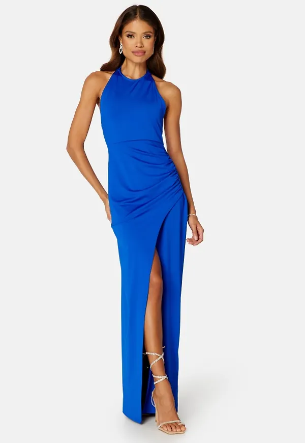 BUBBLEROOM Prissa Halterneck Gown Blue L