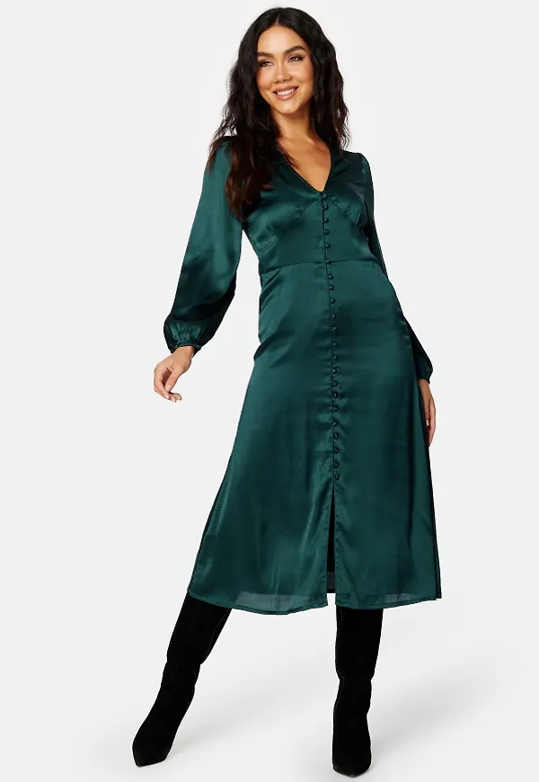BUBBLEROOM Prudence dress Dark green 42