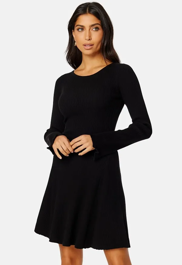 BUBBLEROOM Quinn knitted dress Black XL