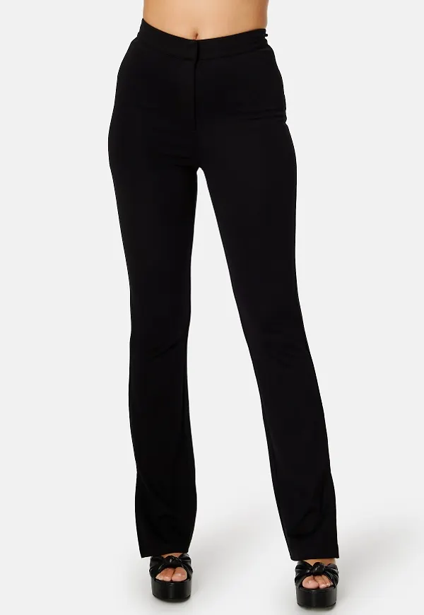 BUBBLEROOM Raelyn soft slit pants Black M